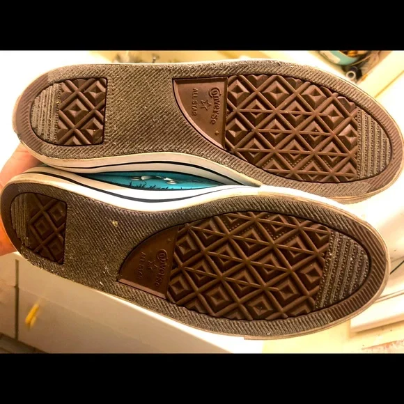 Baby Blue Converse in Size 7 - Picture 6 of 6